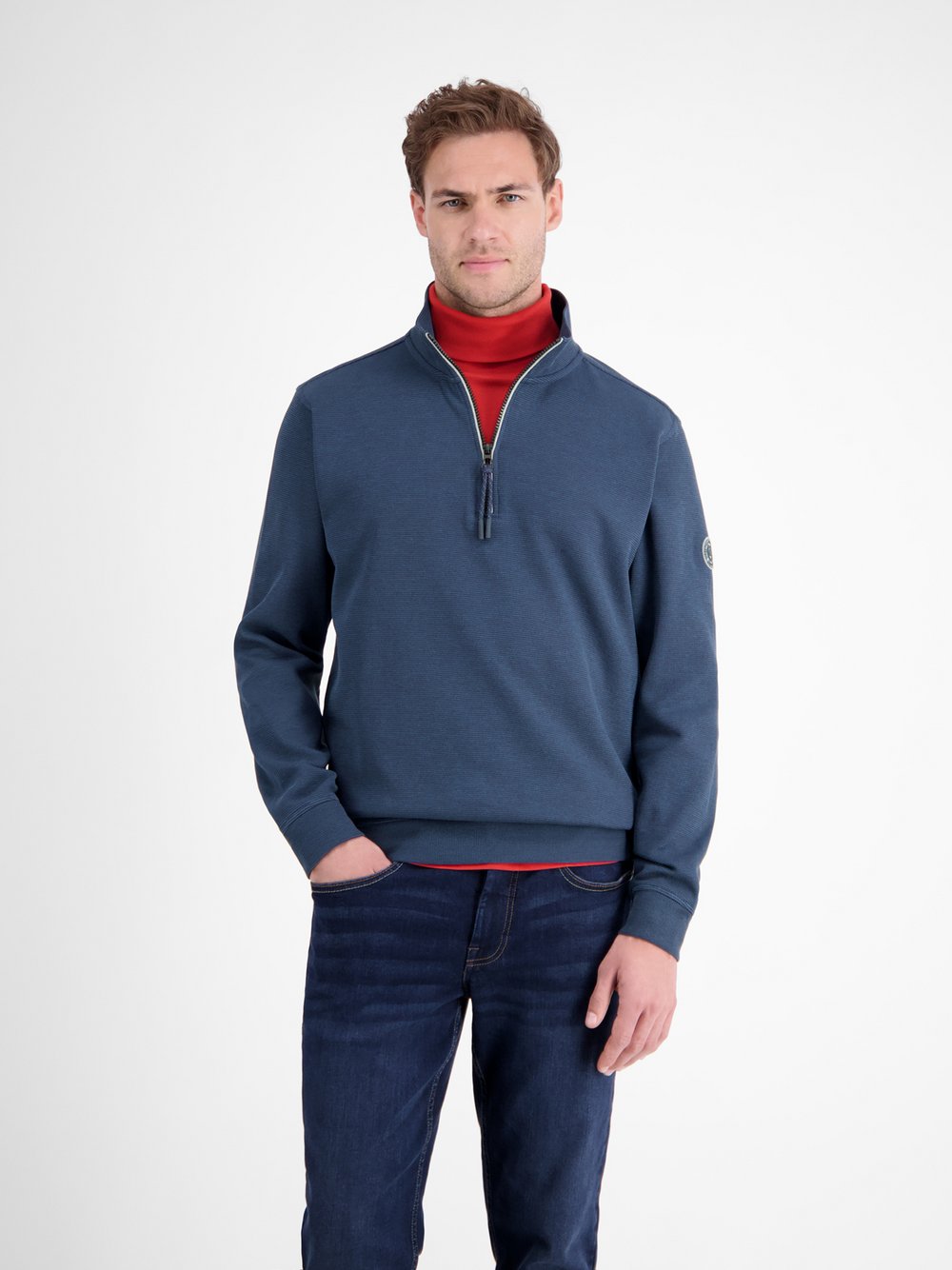 LERROS Troyer Herren Baumwolle blau, XXXL