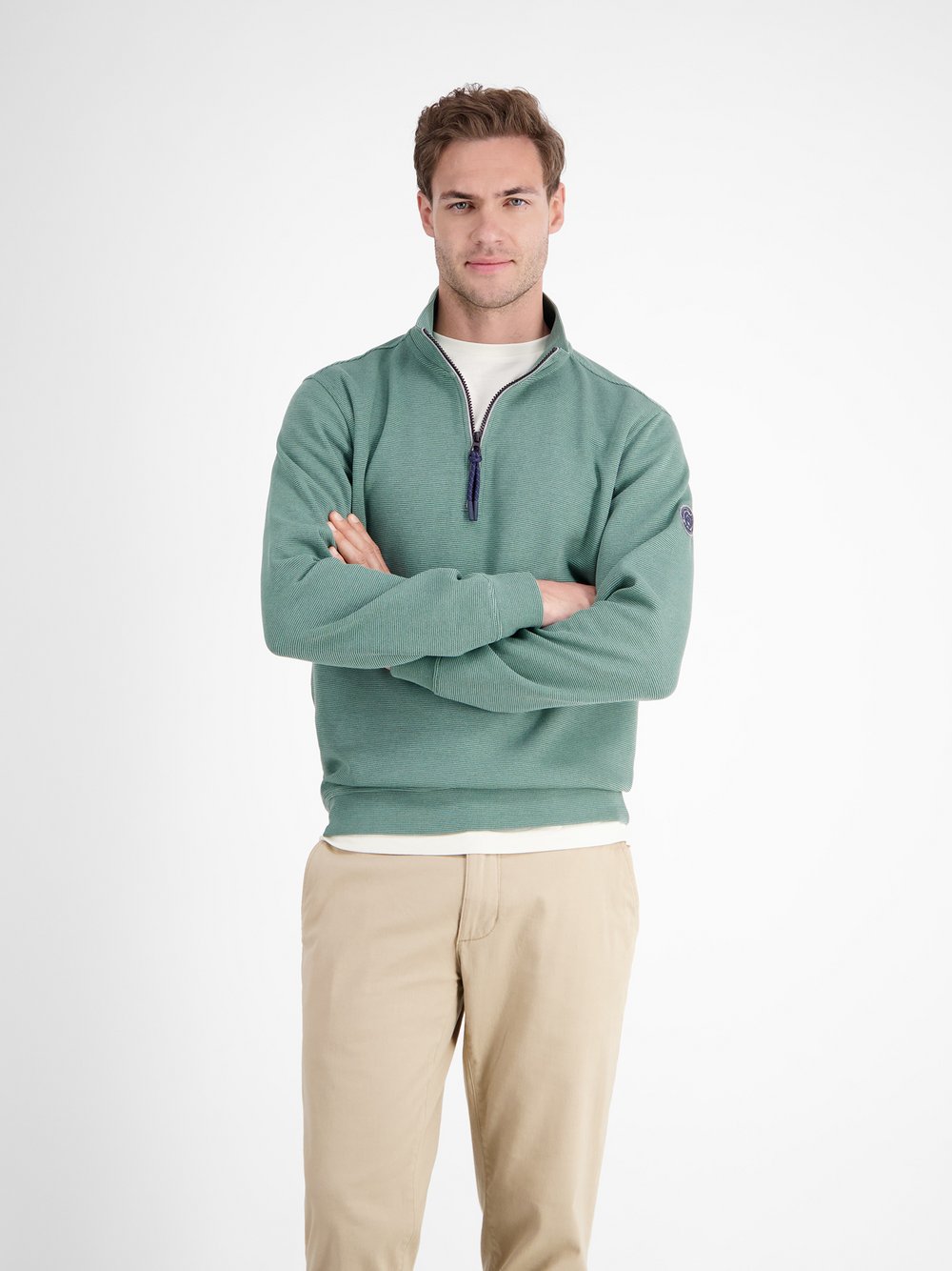 LERROS Troyer Herren Baumwolle blau, XL