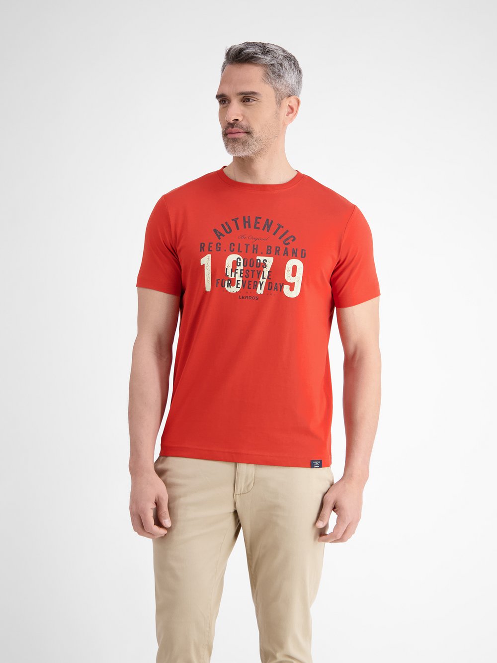 LERROS T-Shirt Herren Baumwolle rot, XL