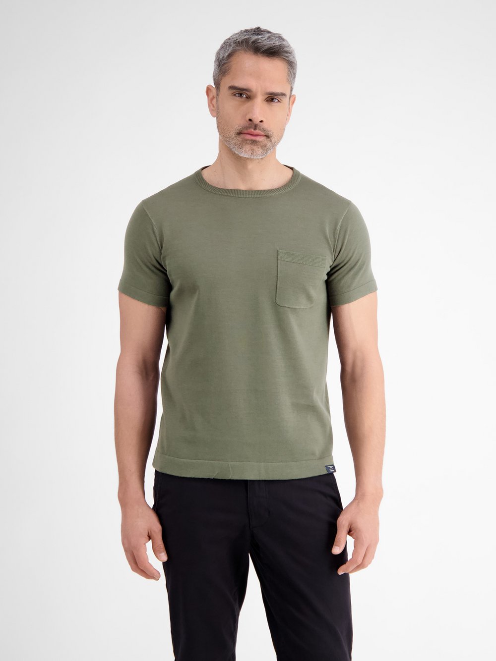 LERROS T-Shirt Herren Baumwolle grün, XL