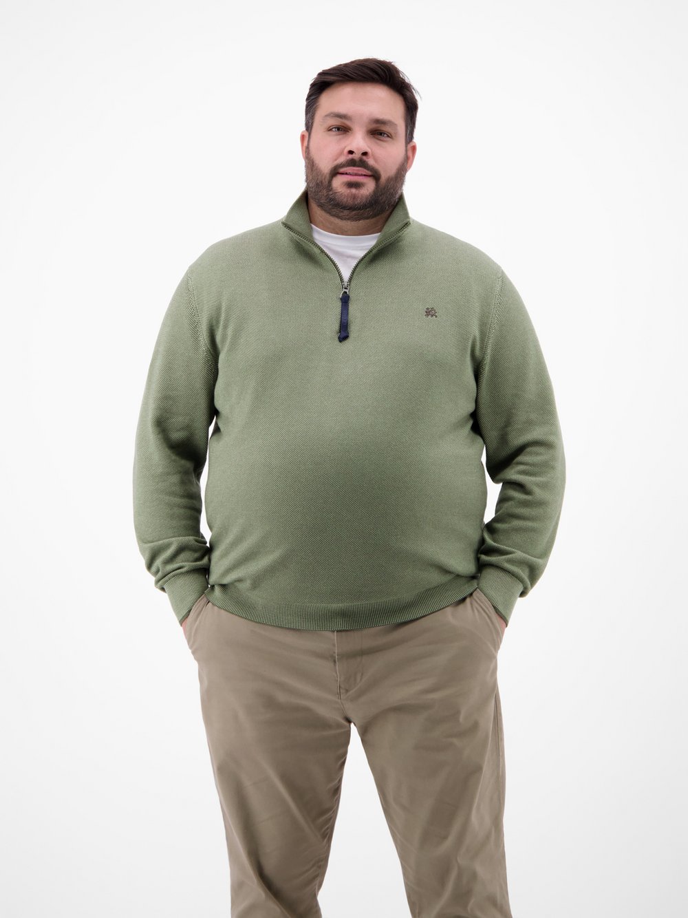 LERROS Troyer Herren Baumwolle grün, 4XL