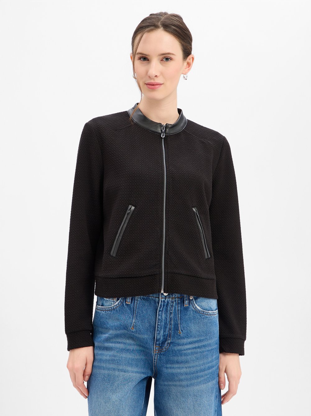 More & More Sweatblazer Damen schwarz, 38