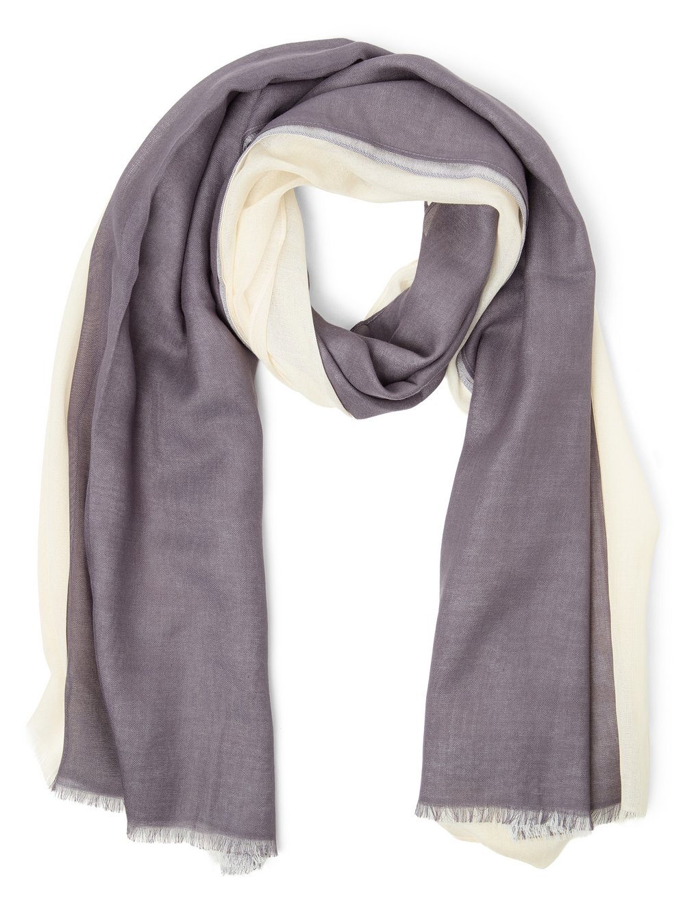 Marc O'Polo Webschal Damen Modal grau, ONE SIZE