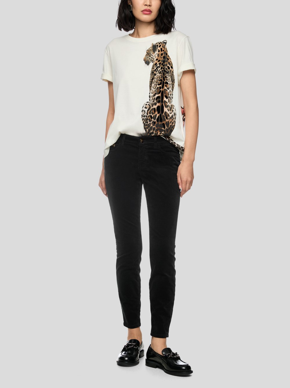Marc Cain Hose Damen Baumwolle schwarz, 34