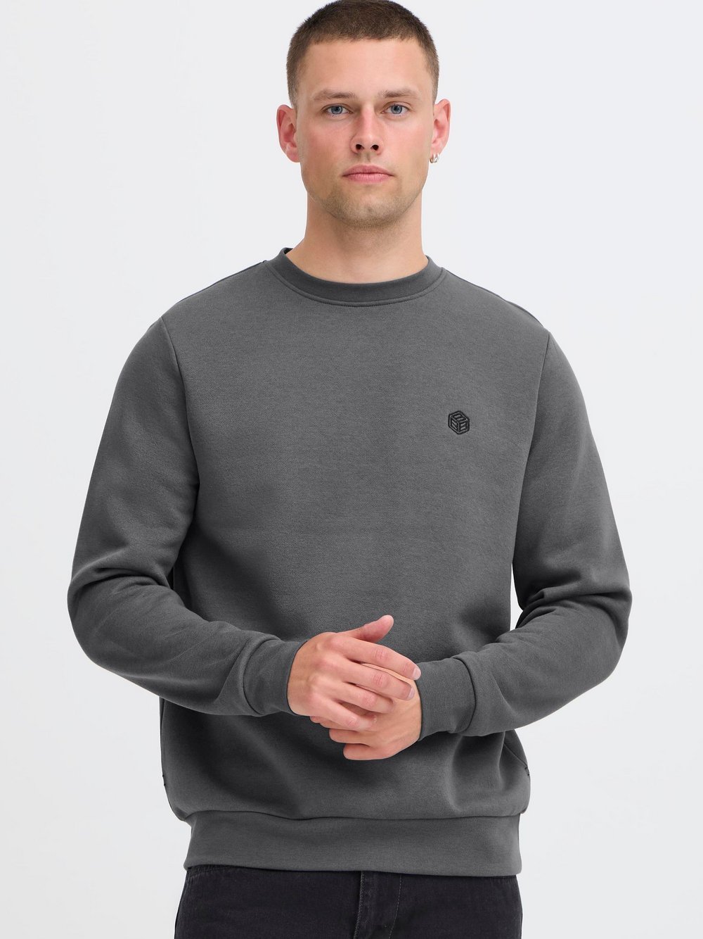 BLEND Sweater Herren grau, S