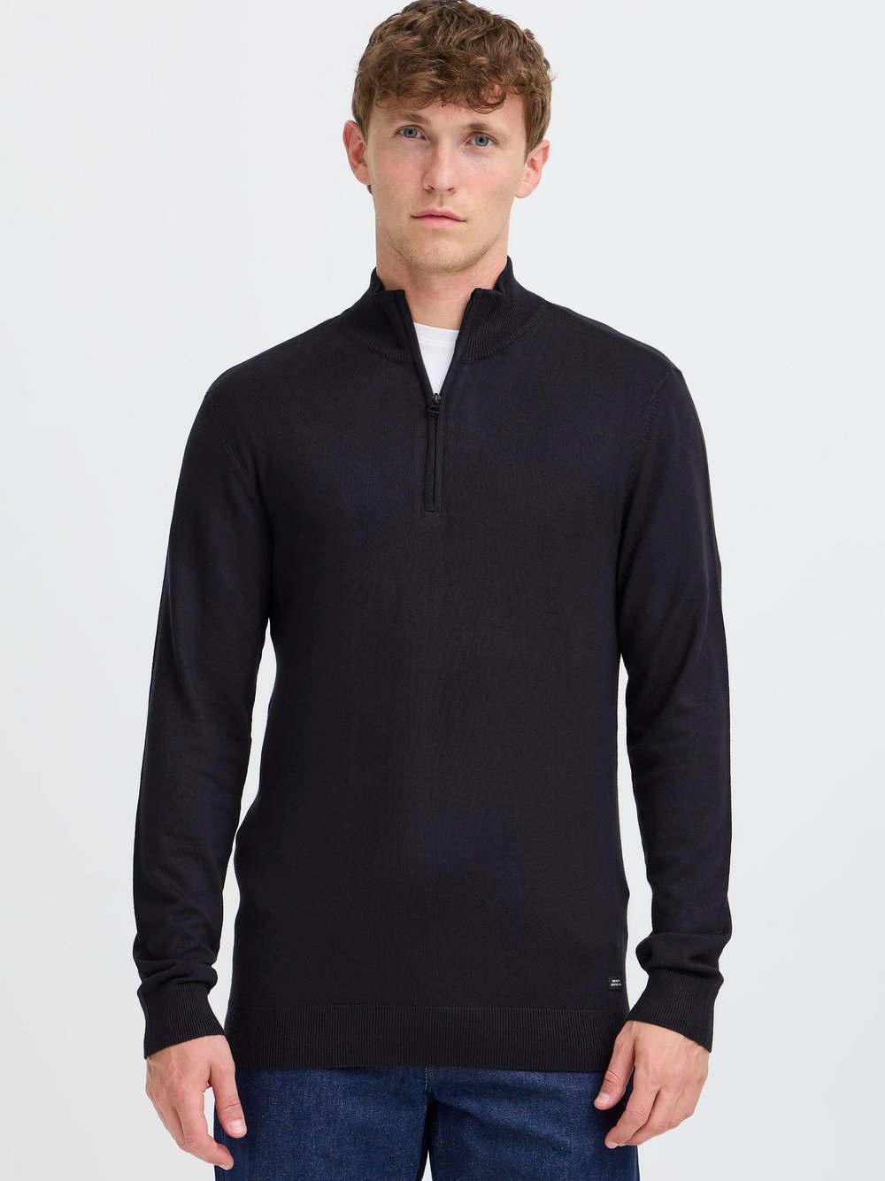 BLEND Troyer Herren Viskose schwarz meliert, XXXL