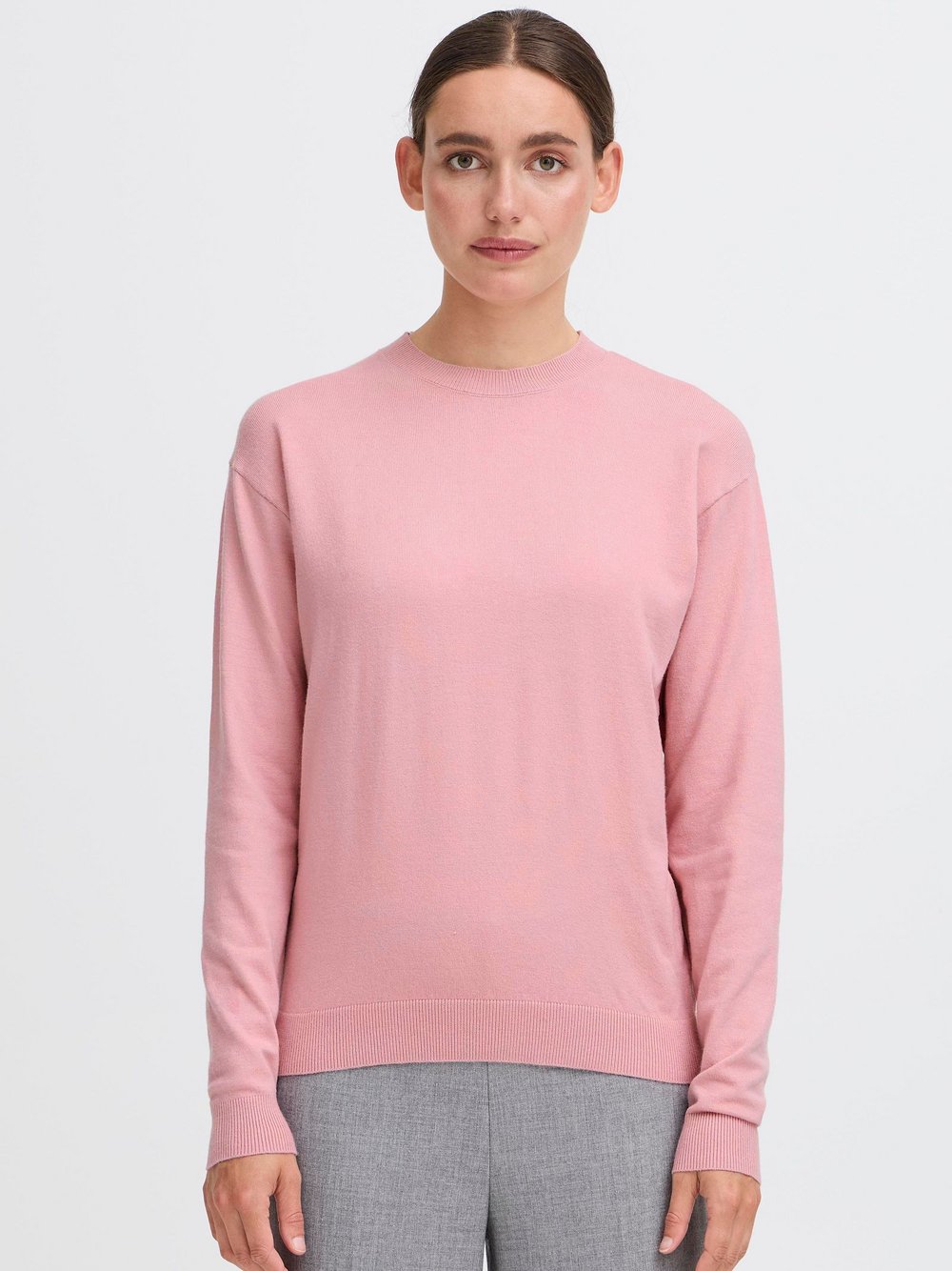 OXMO Strickpullover Damen Viskose rosa, XS