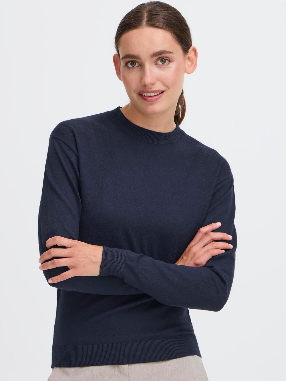 Thumbnail - OXMO Strickpullover Damen Viskose blau, M