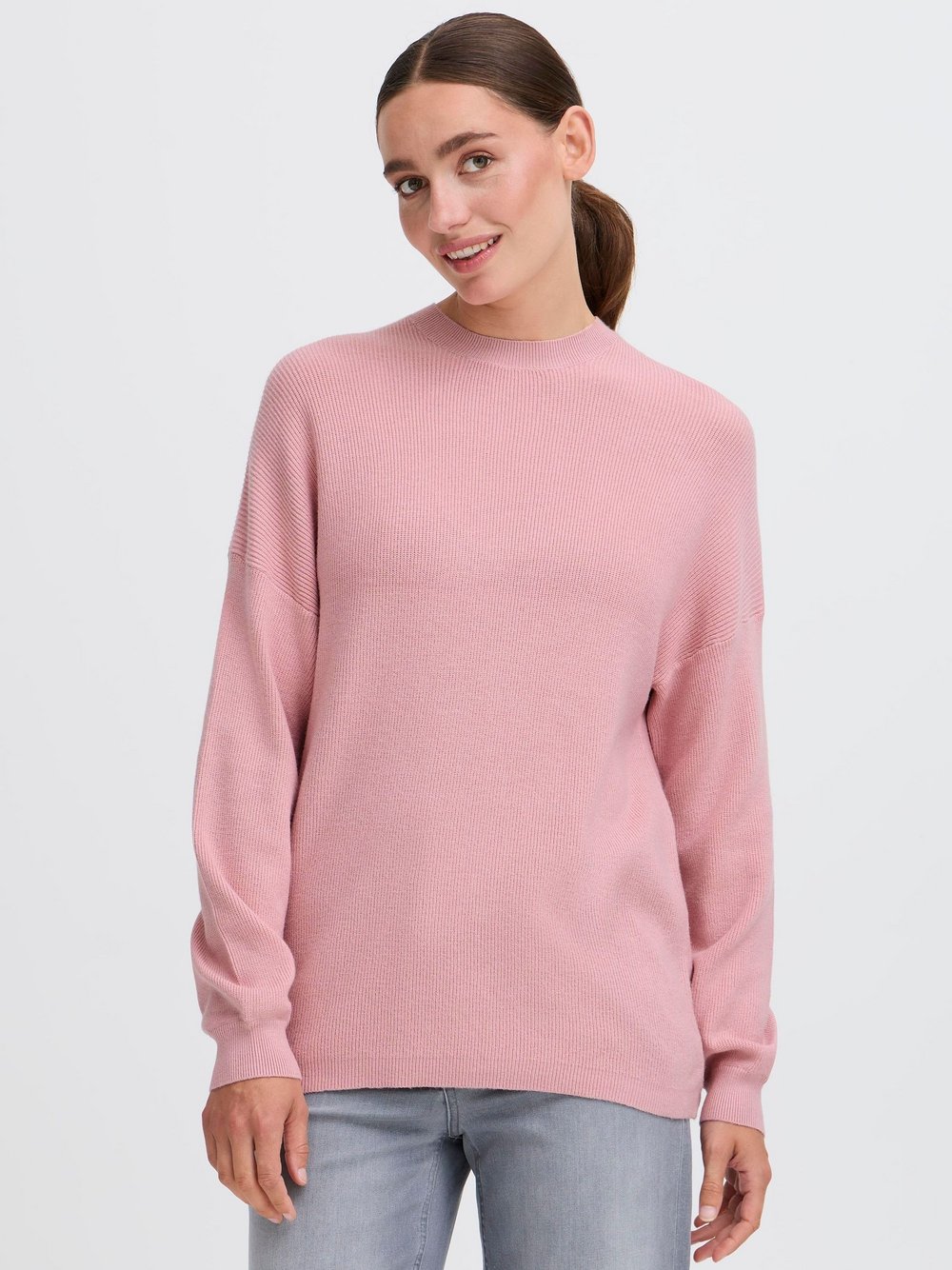OXMO Strickpullover Damen Viskose rosa, M