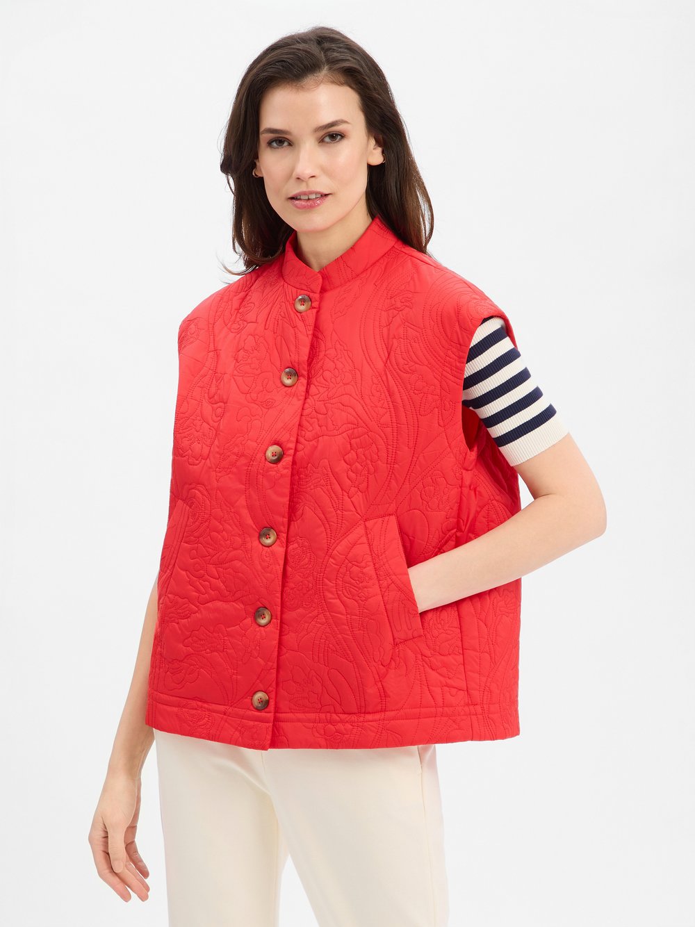 Y.A.S Steppweste Damen rot, 36