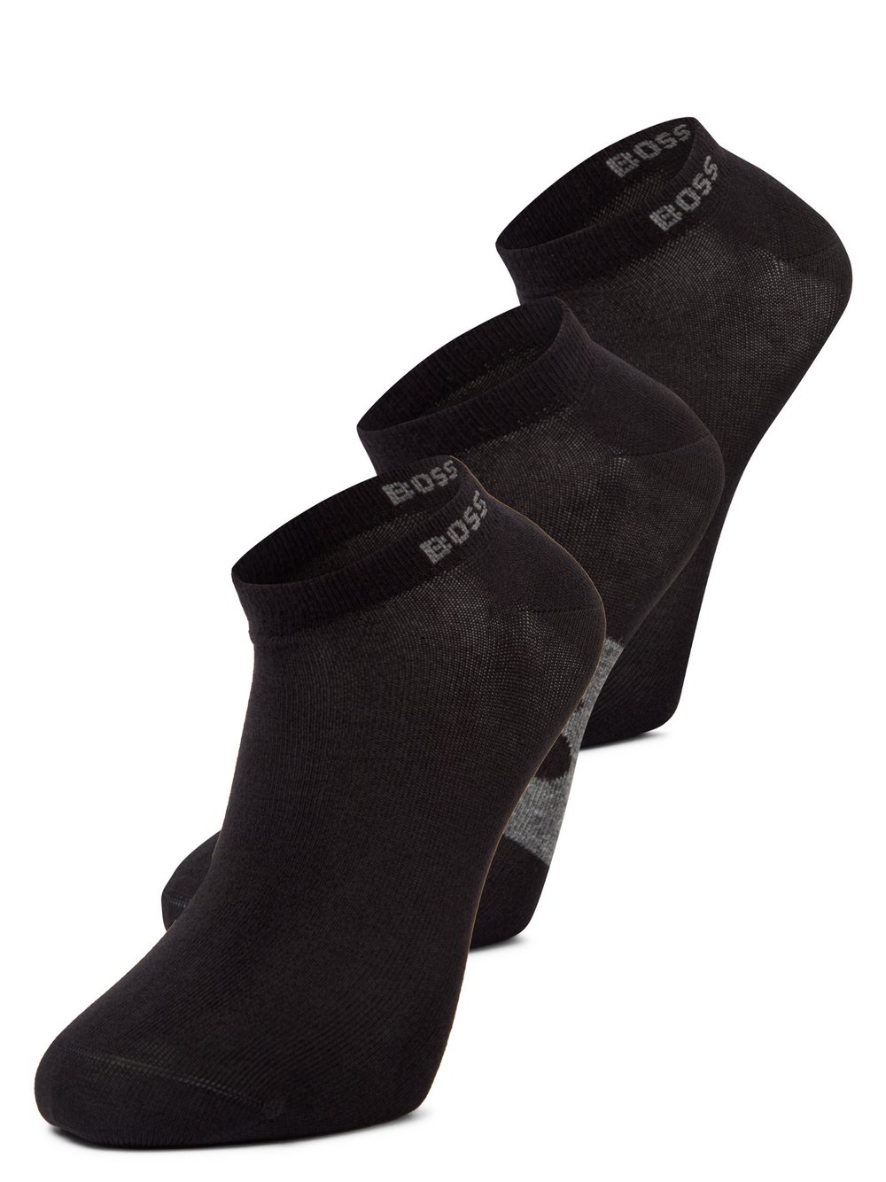 Thumbnail - BOSS Sneakersocken im 3er-Pack Herren Baumwolle mehrfarbig gemustert, 43-46