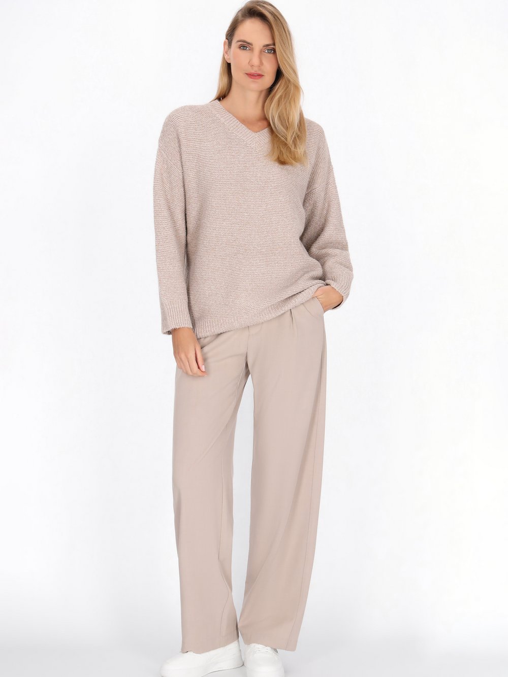 Usha Pullover Damen beige, M/L