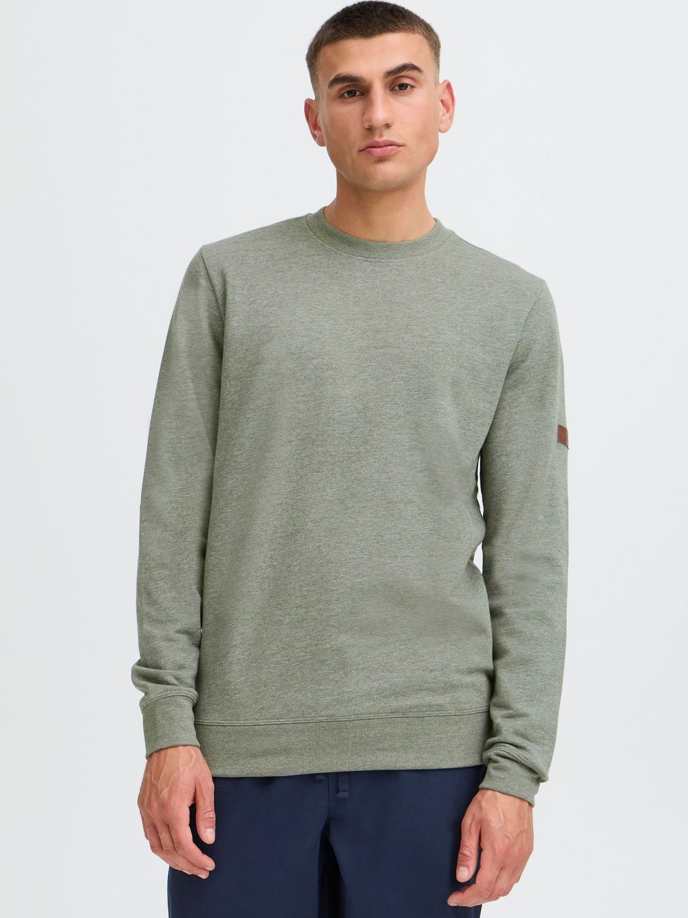 Solid Sweater Herren grün, L