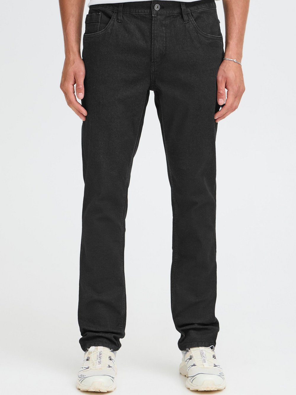 Solid Regular-fit-Jeans Herren schwarz, 33-32