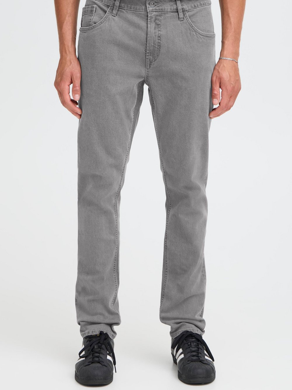 Solid Slim-fit-Jeans Herren grau, 38-32