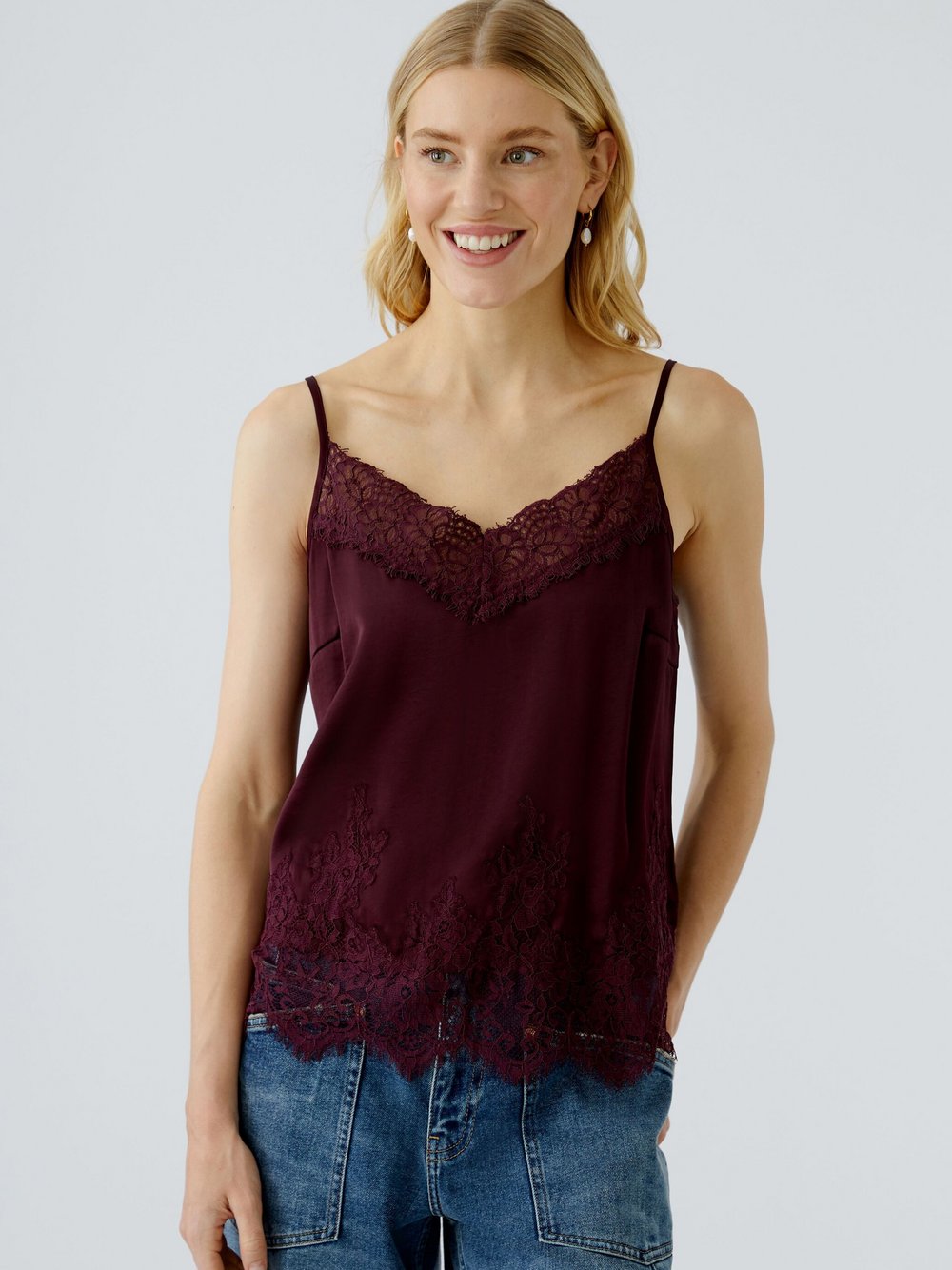 Oui Top Damen rot, 38
