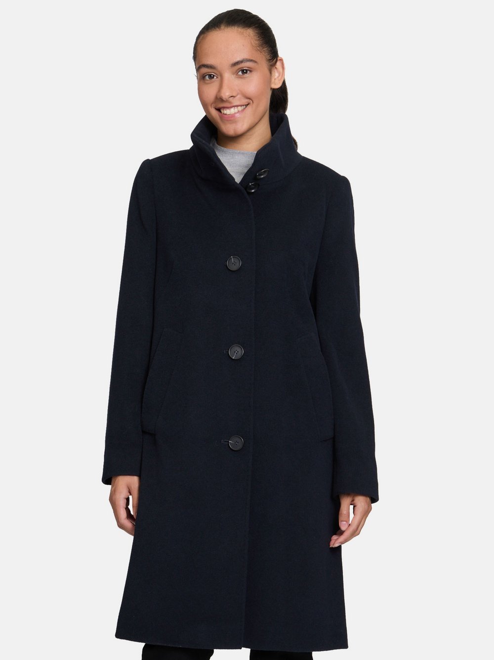 Betty Barclay Wollmantel Damen Wolle blau, 36