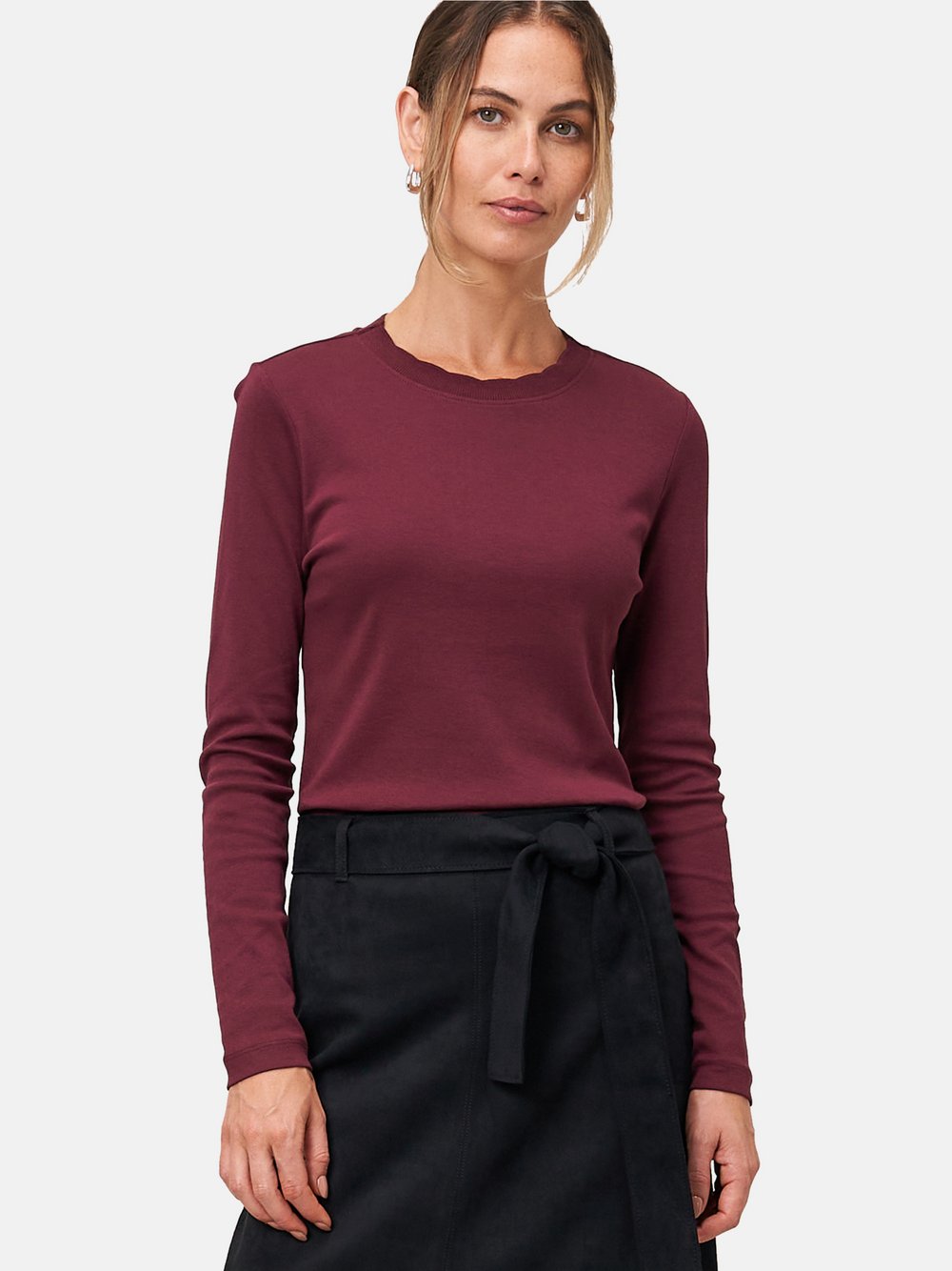 zero Jersey-Shirt Damen Baumwolle rot, 40