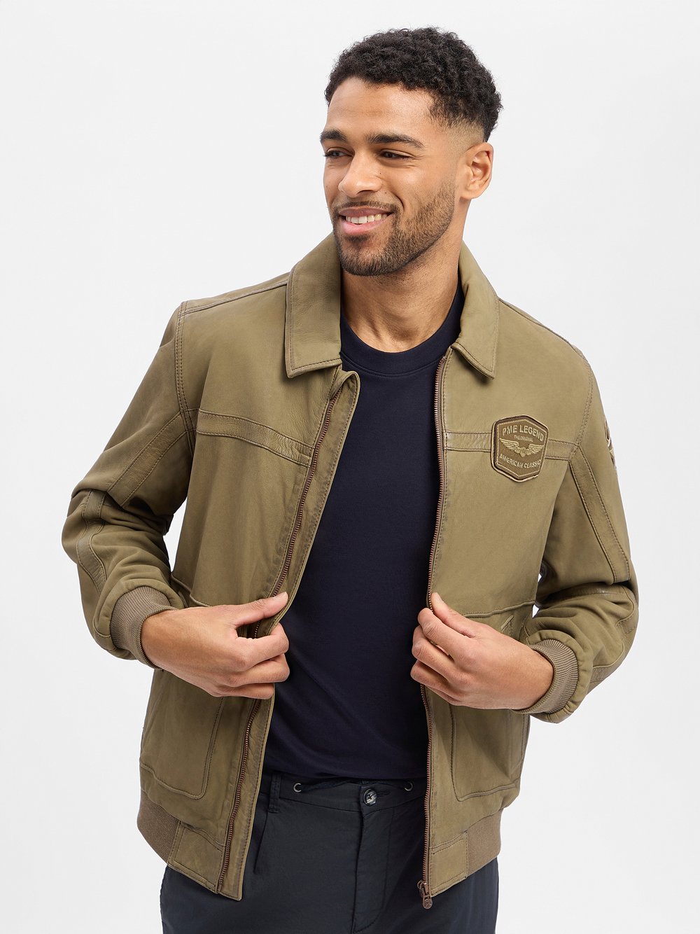 PME Legend Lederjacke Herren Baumwolle (100%) beige, M