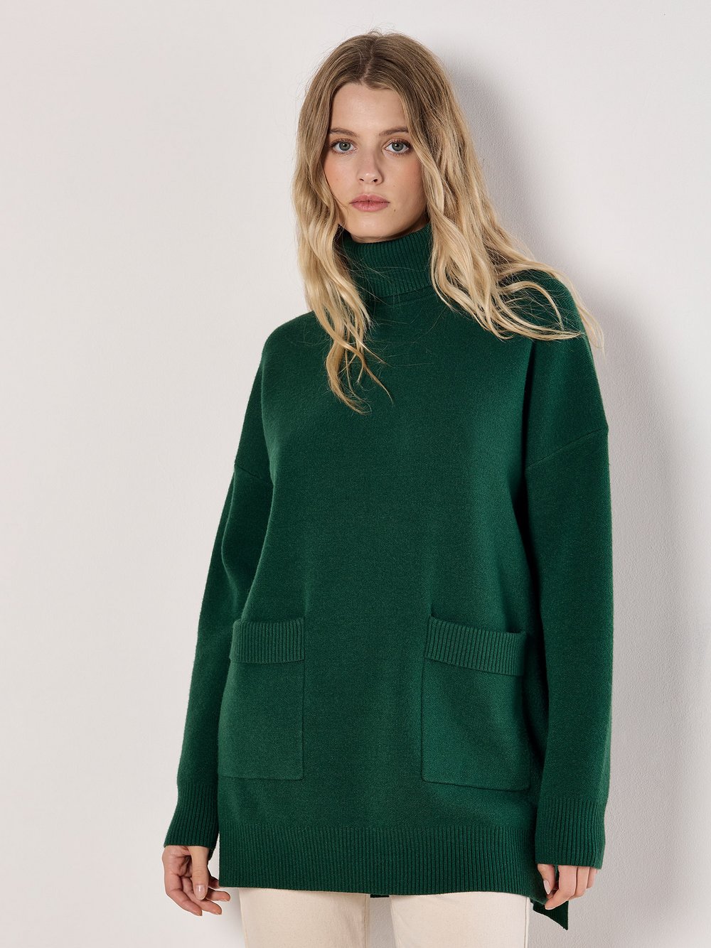 Thumbnail - Apricot Pullover Damen Viskose grün, 40