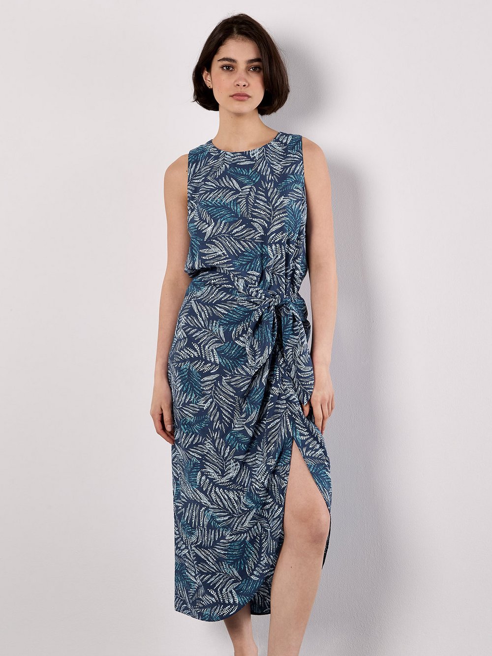 Thumbnail - Apricot Rock Damen Viskose blau gemustert, 42