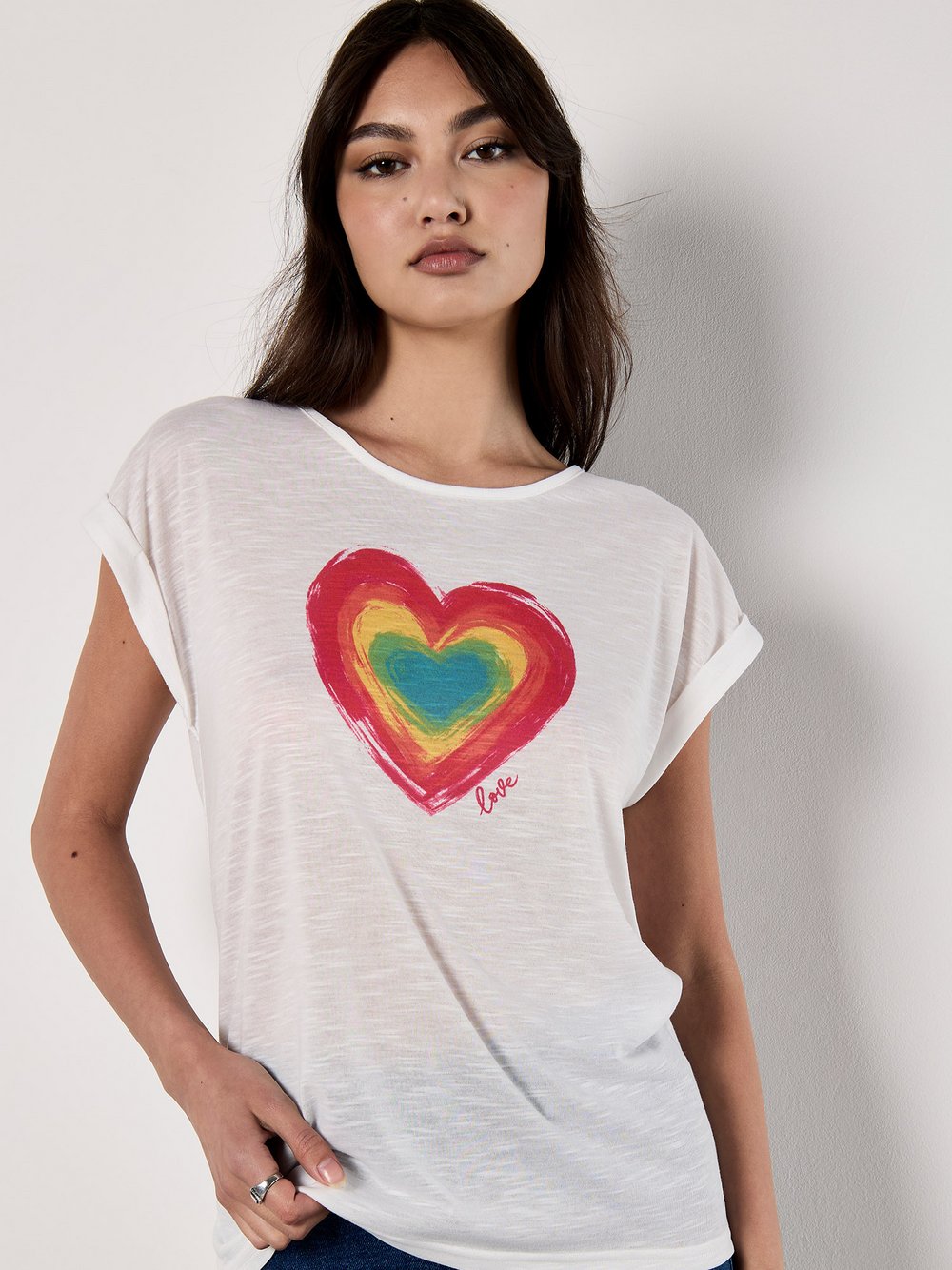 Thumbnail - Apricot Top Damen mehrfarbig bedruckt, 42