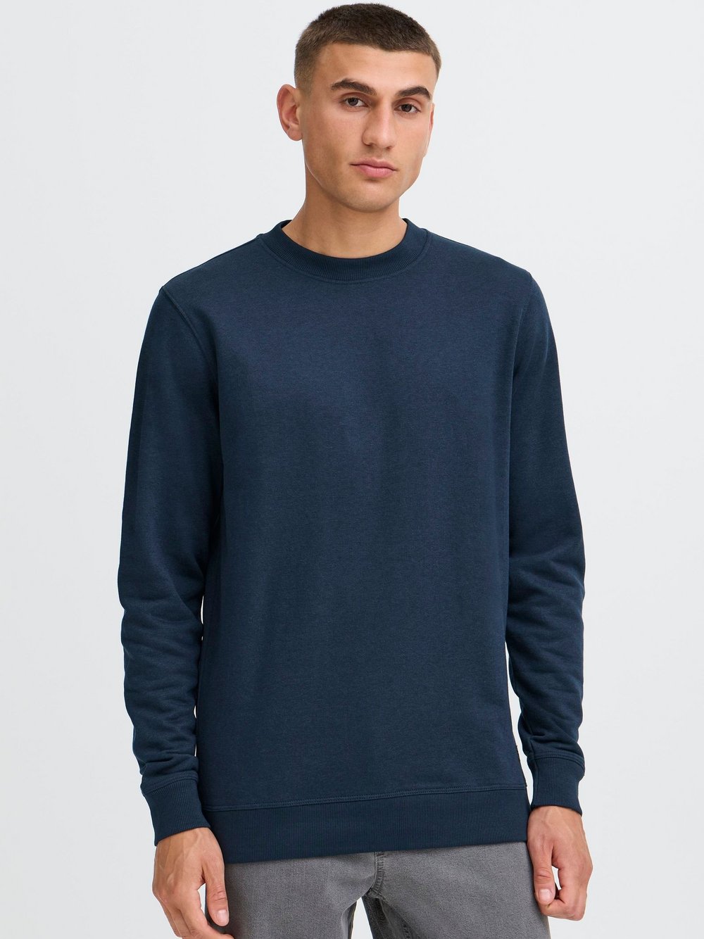 Solid Sweater Herren blau, M