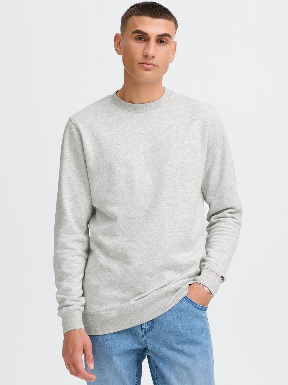 Solid Sweater Herren grau, XL