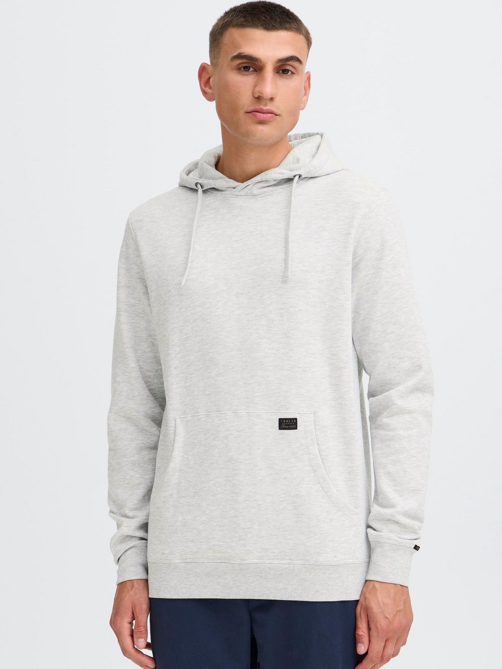 Solid Hoodie Herren grau, M