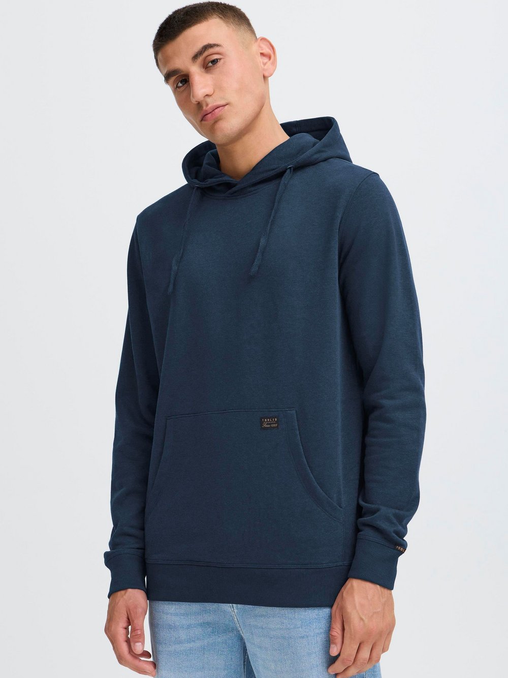 Thumbnail - Solid Hoodie Herren blau, XXL