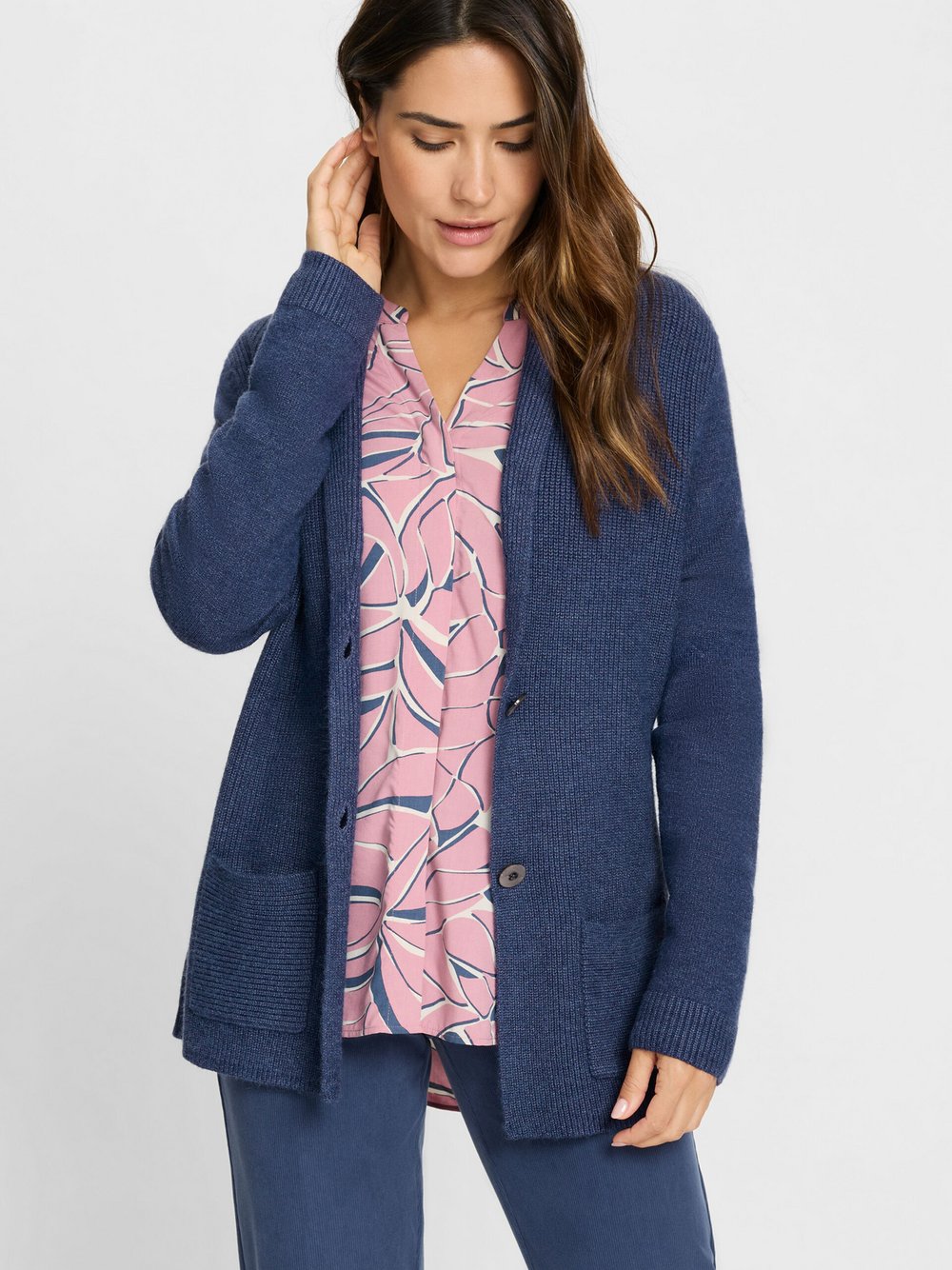 Olsen Blazer Damen Viskose blau, 38