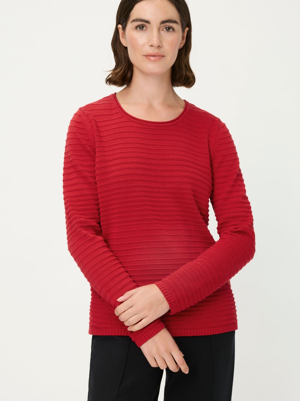 Olsen Pullover Damen Baumwolle rot, 44