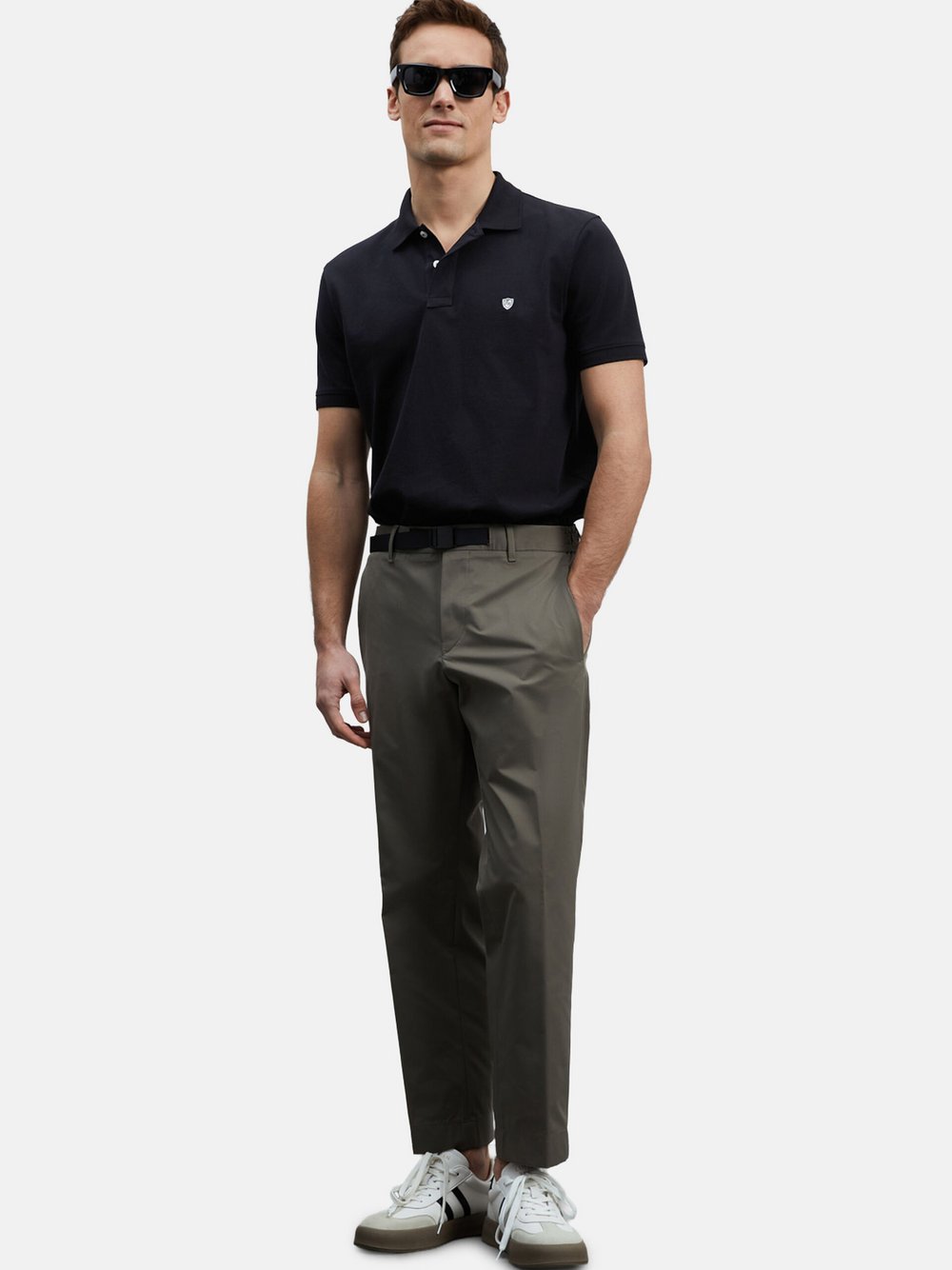 Lufian Poloshirt LAON Herren Baumwolle schwarz, M