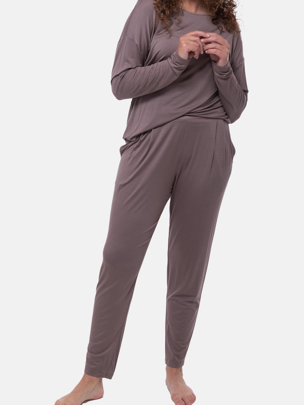 Thumbnail - Mey Schlafanzug Damen Modal braun, S