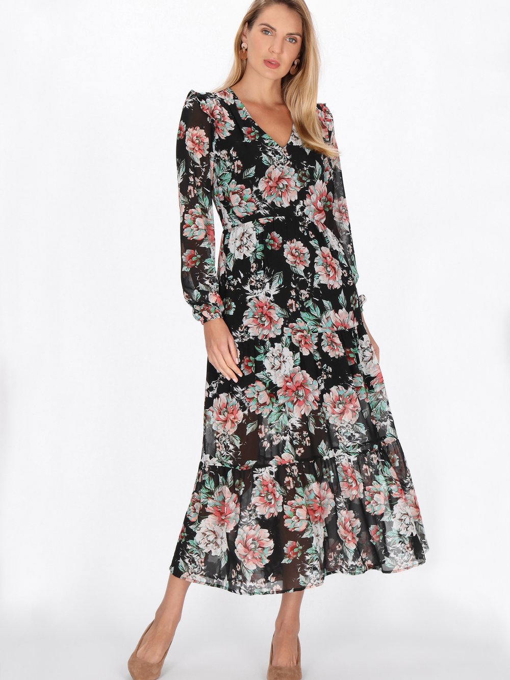 Thumbnail - Usha Kleid Damen mehrfarbig bedruckt, XL