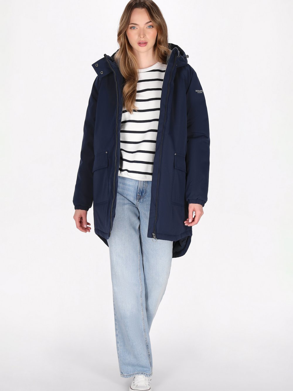 Dreimaster Anorak Damen blau, M