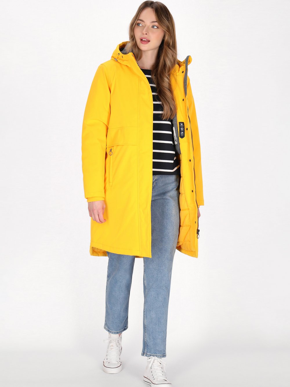 Dreimaster Parka Damen gelb, L