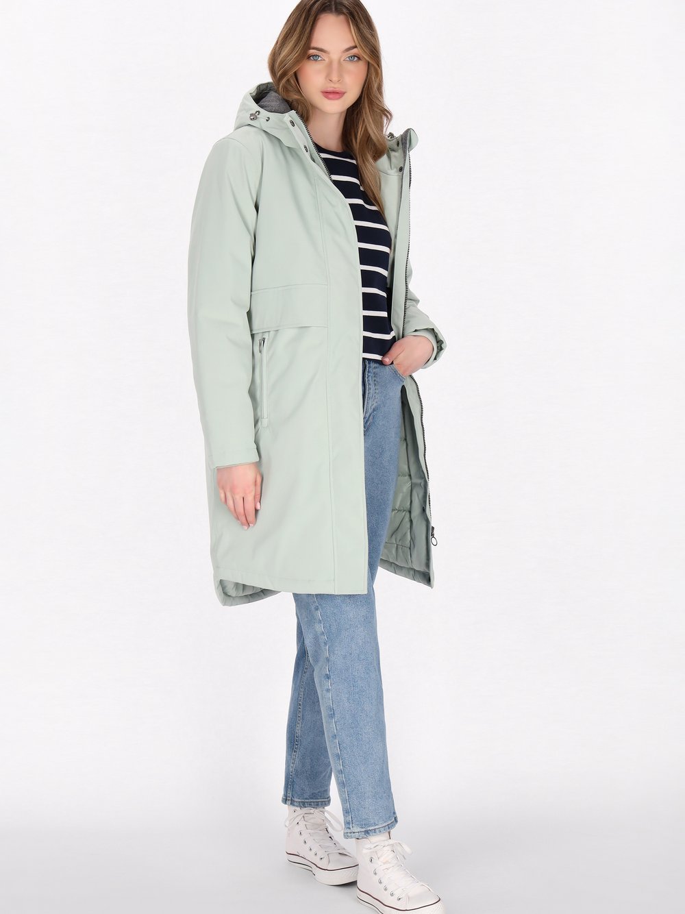 Dreimaster Parka Damen grün, L