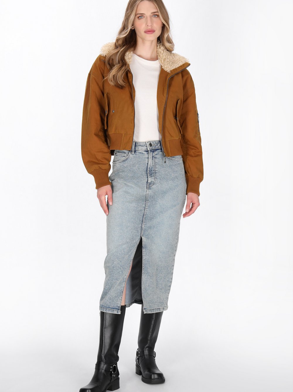 Dreimaster Jacke Damen Baumwolle braun, XXL