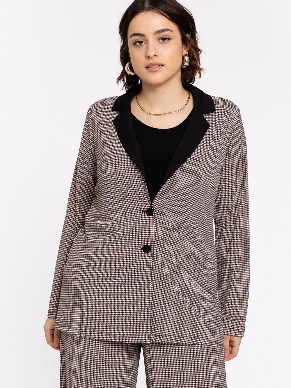 Thumbnail - YOEK Blazer Damen mehrfarbig kariert, 5860