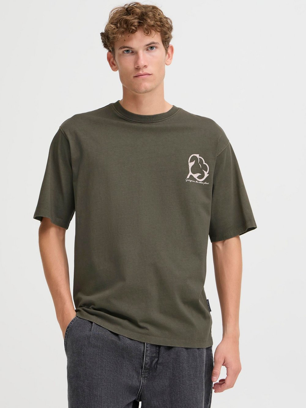 Thumbnail - CASUAL FRIDAY T-Shirt Herren Baumwolle schwarz bedruckt, L