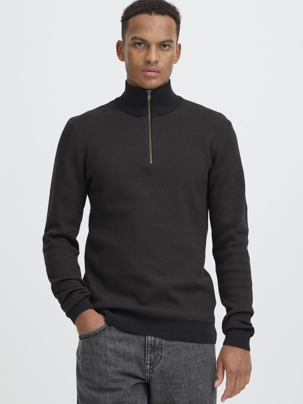 Thumbnail - BLEND Troyer Herren Baumwolle grau, XL