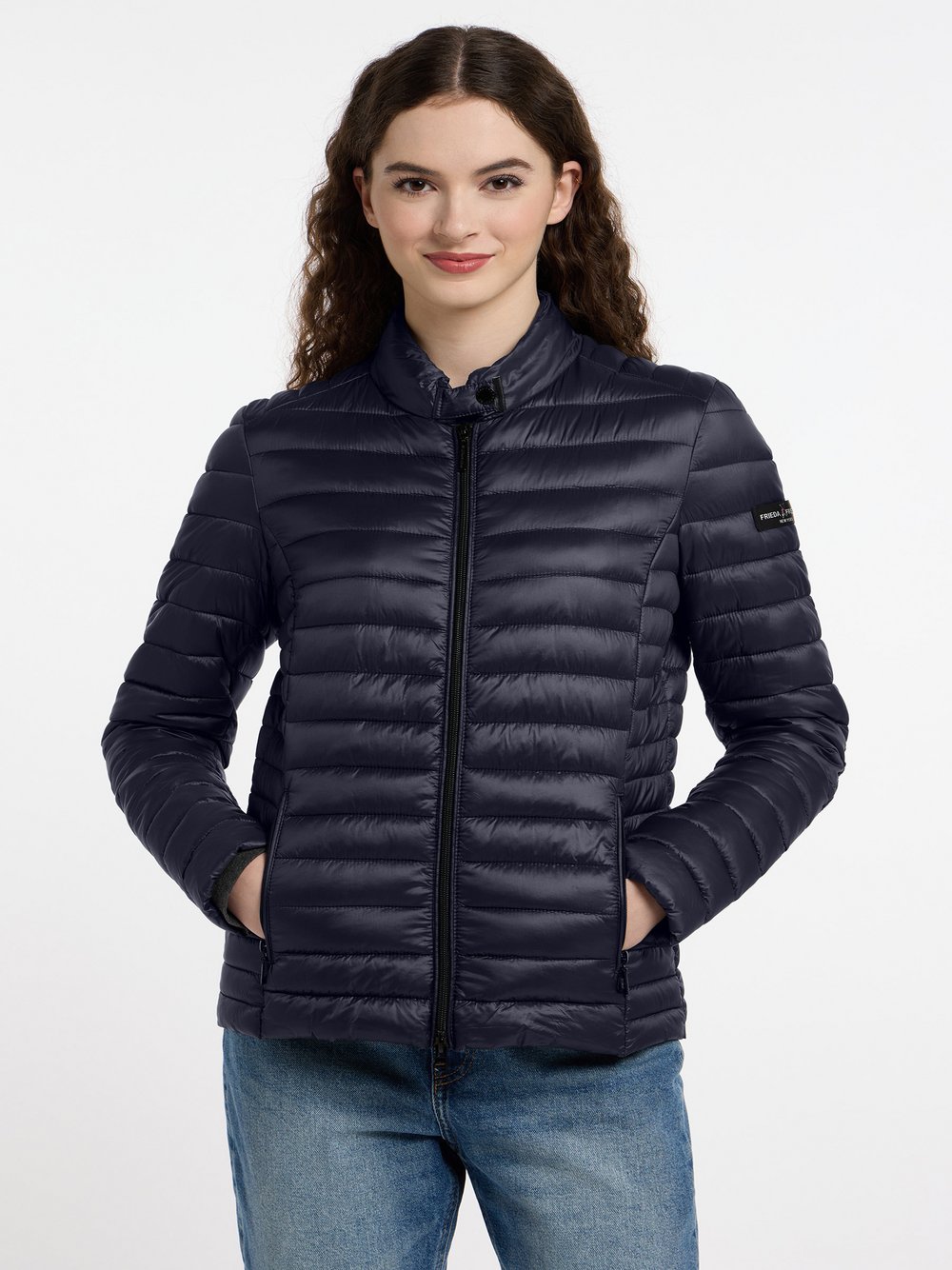 Thumbnail - Frieda & Freddies Steppjacke Damen blau, 40