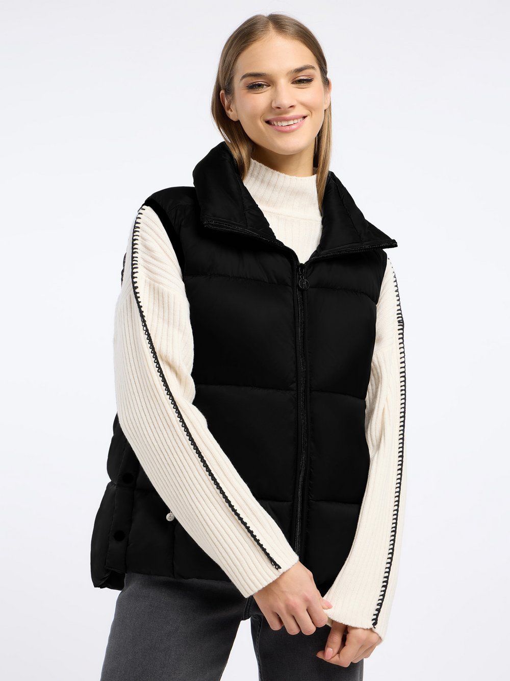 Frieda & Freddies Steppweste Damen schwarz, 36