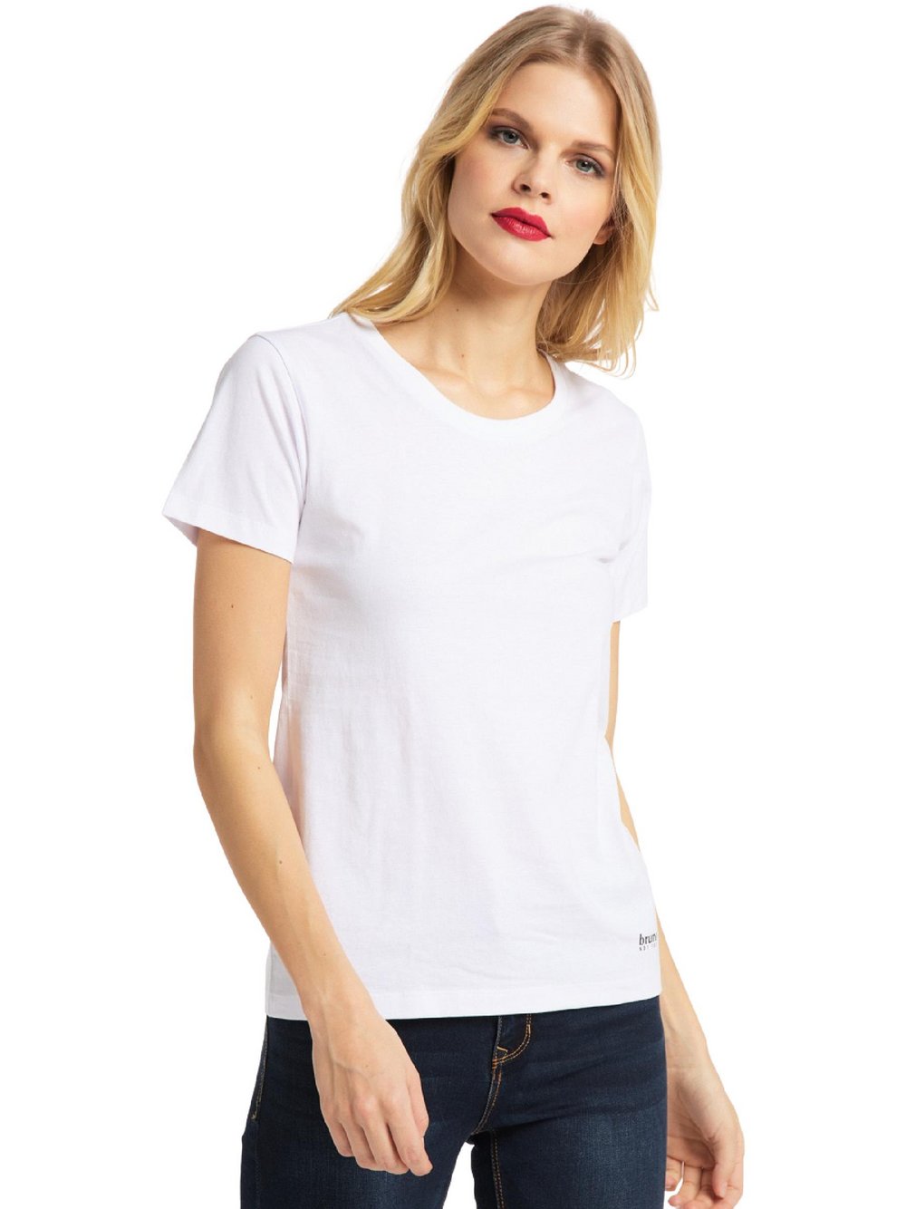 Thumbnail - Bruno Banani T-Shirt  Damen Baumwolle weiß gemustert, XXL