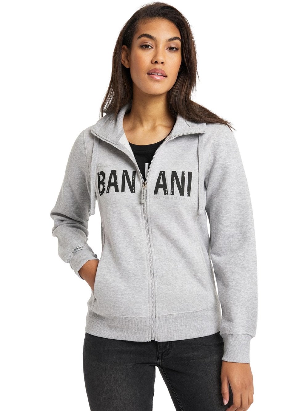 Bruno Banani Sweatjacke  Damen Baumwolle mehrfarbig bedruckt, L