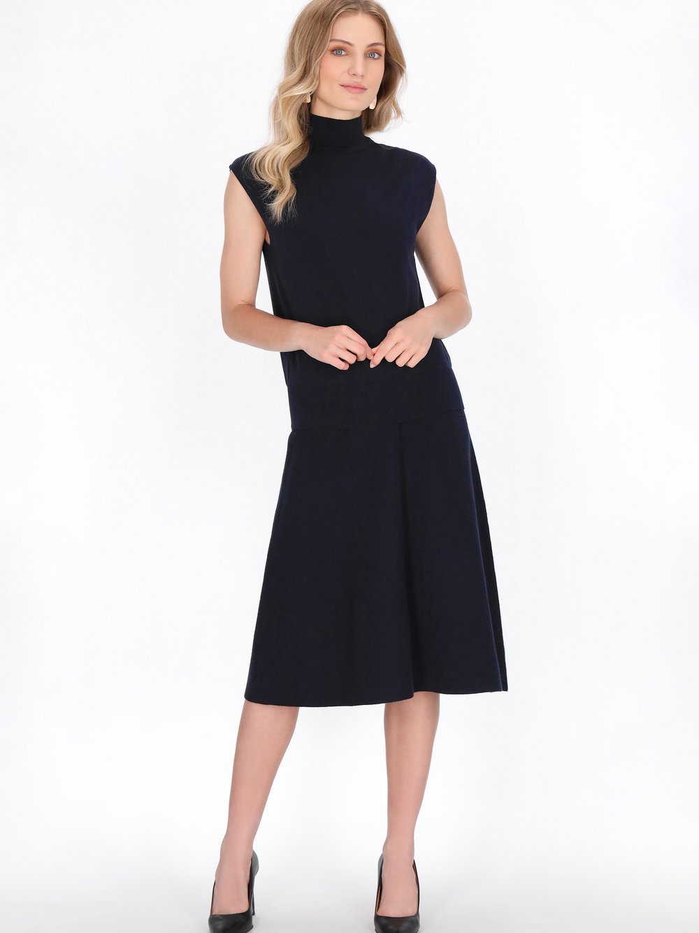 Dreimaster Pullunder Damen Viskose blau, S