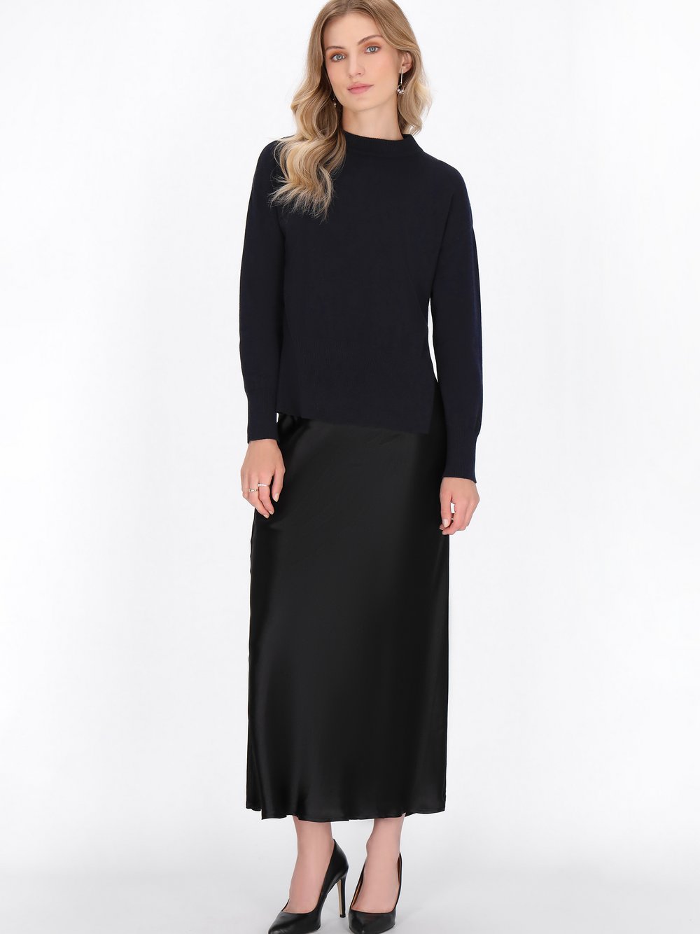 VAN GRAAF Dreimaster Damen Marine Pullover Viskose Blau, Groß