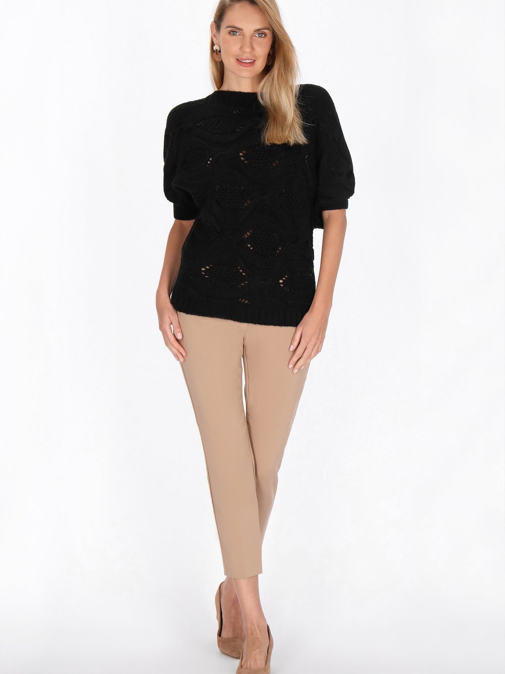 Usha Pullover Damen schwarz, XL/XXL