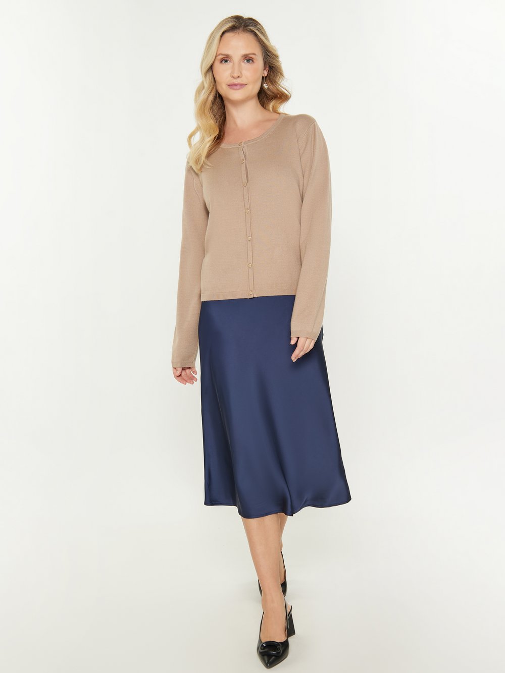 Usha Strickjacke Damen Viskose beige, XL/XXL